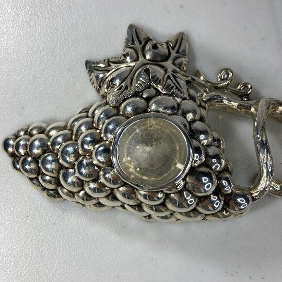 Godinger Silver Grape Cluster Pair Taper Candle Holders - Picture 3 of 9